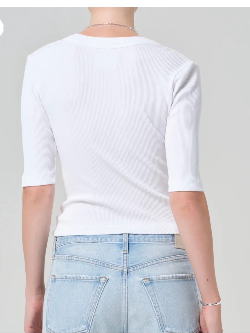 Citizens Of Humanity Nali Short Sleeve Henley
In White - Picture 3 of 10